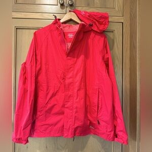 Cabela's Bold Pink Packable Hooded Rain / Wind Jacket / xlarge